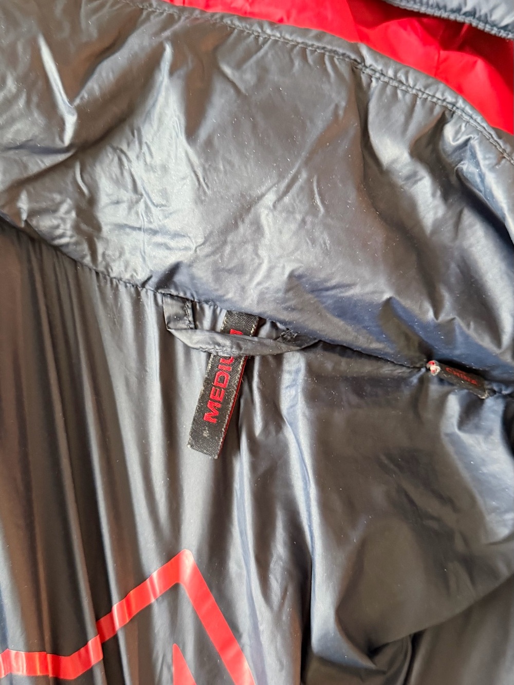 Superdry The Original Fuji Puffer Jacket - Navy with Red Accents - Picture 3 of 5